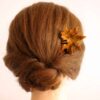 Bâtonnet de cheveux en bois pour Femmes fait main avec Design Feuille de Chêne