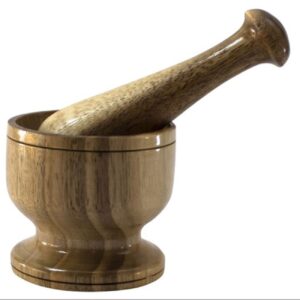 Ensemble Mortier et Pilon en Bois pour Herbes et Épices Modèle Gilda