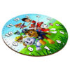 Horloge Murale en Bois pour Chambre d'Enfant avec Design de PAW Patrol