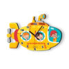 Horloge Murale en Bois pour Chambre d'Enfant avec Design de Sous-Marin