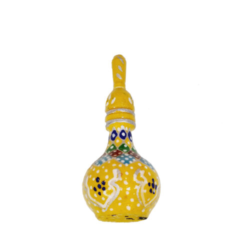Bouteille de Surma Dani Persan en Bois avec Khatamkari Persan Jaune (x2)