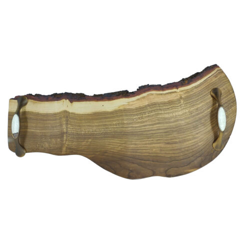 Plateau rustique en bois avec poignées – Parfait pour thé, café et collations