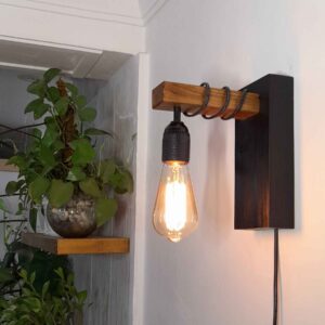 Applique murale en bois moderne et minimaliste modèle Abajur