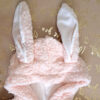 Barboteuse à Manches Longues pour Bébé Fille avec Oreilles de Lapin