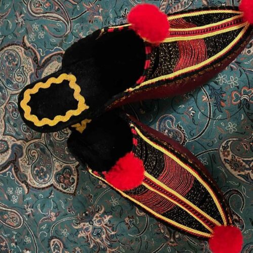 Charough – Chaussons Perses au Style Vintage pour Femmes
