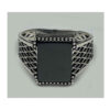 Bague en argent Agate Classique pour homme