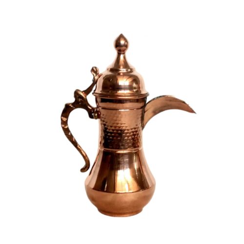 Cafetière traditionnelle arabe en cuivre pour préparer le Qahwa et le café arabe – Modèle Mendel