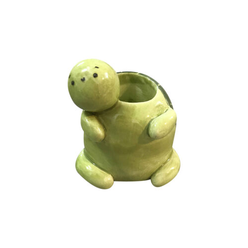 Porte-bougie décoratif en céramique avec design de tortue fantaisiste – Parfait pour n’importe quelle pièce