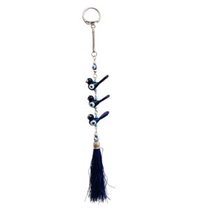 Amulette Murale Décorative Œil Turc avec Motif d’Oiseau