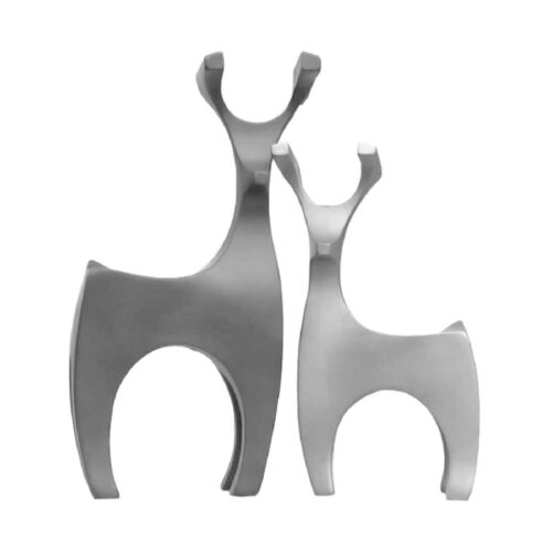 Porte-bougie décoratif en polyester avec design de cerf