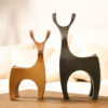 Porte-bougie décoratif en polyester avec design de cerf