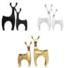 Porte-bougie décoratif en polyester avec design de cerf