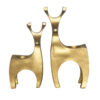 Porte-bougie décoratif en polyester avec design de cerf