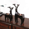 Porte-bougie décoratif en polyester avec design de cerf