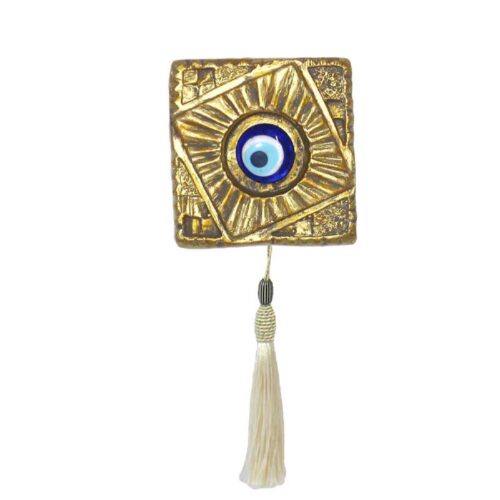 Amulette Murale en Céramique Œil Turc Modèle Doré