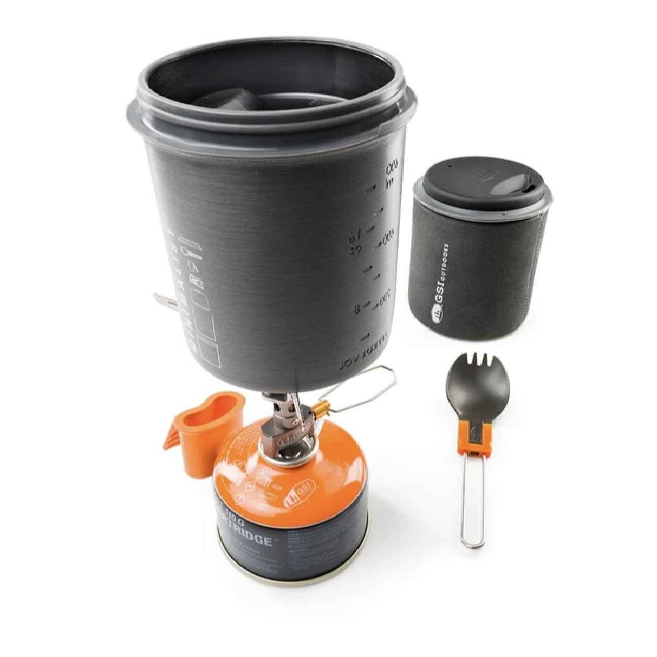 Ensemble de Réchaud Minimaliste GSI Halulite avec Ustensiles de Cuisine pour Camping