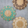 Horloge Murale en Bois Persan Artisanale