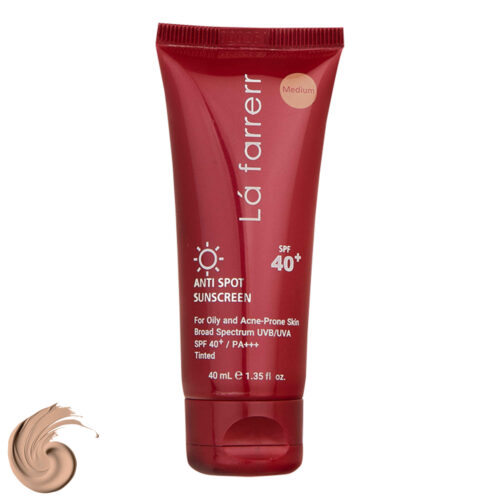 La Farrerr Écran Solaire Anti-Taches Teinté SPF40 pour Peaux Grasses et Acnéiques 40 ml