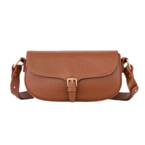 Sac à bandoulière en cuir fait main de luxe – Marron clair