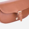 Sac à bandoulière en cuir fait main de luxe - Marron clair