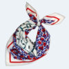 Foulard persan luxueux pour femme avec motif calligraphique