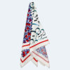 Foulard persan luxueux pour femme avec motif calligraphique
