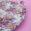 Plateau de service en mélamine durable et léger, design floral rose