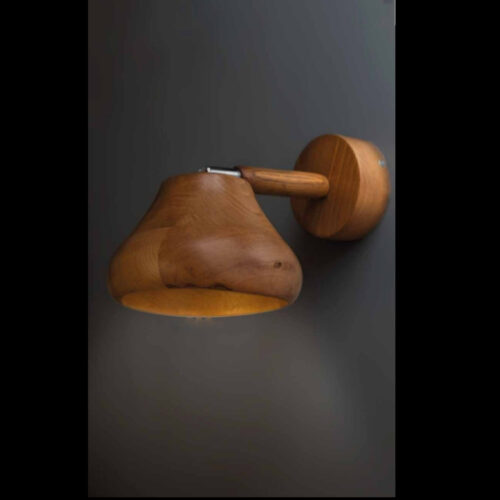 Applique murale en bois avec corde de chanvre – Design minimaliste
