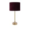 Lampe d'accent avec design d'abat-jour tambour marron