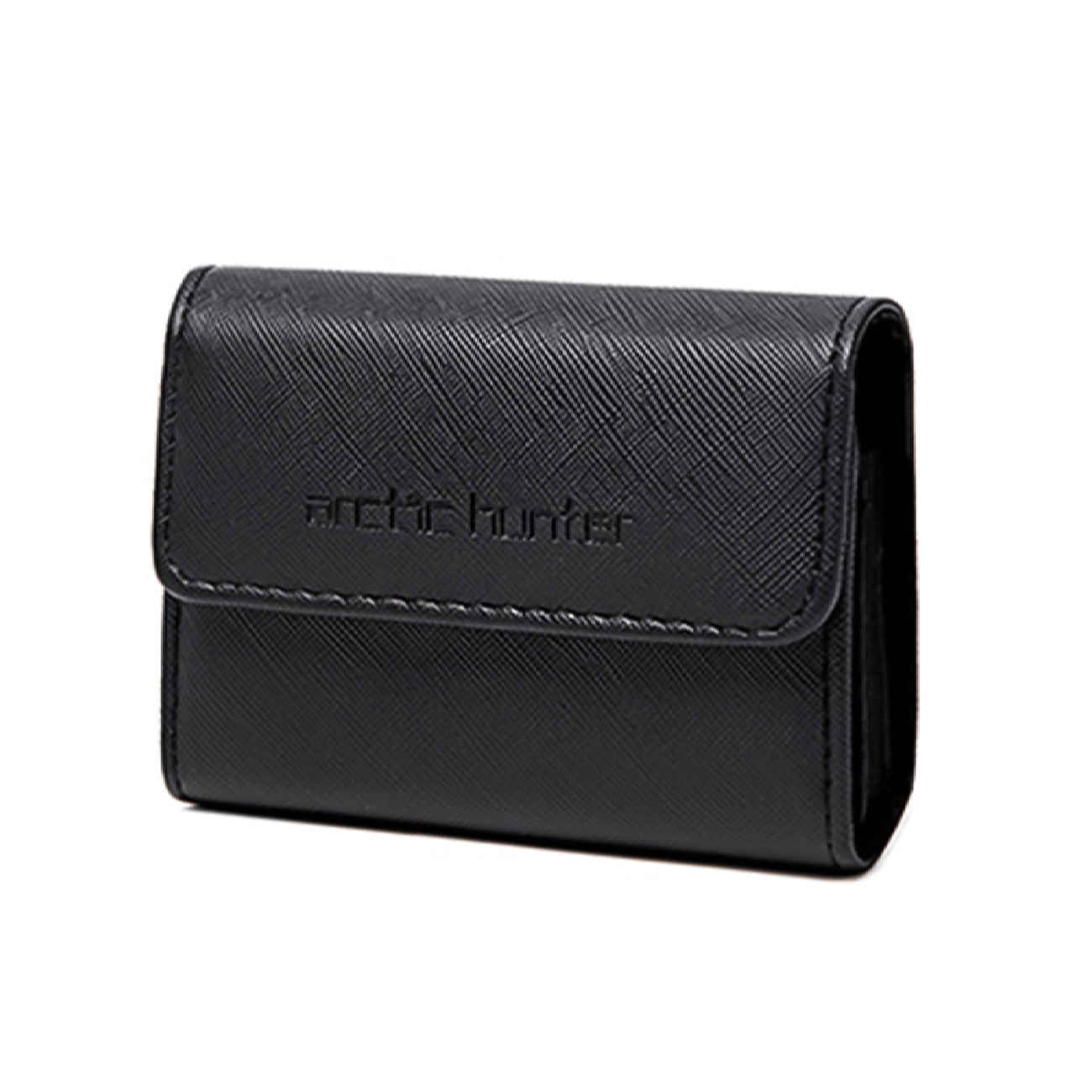 Portefeuille en cuir artificiel persan pour hommes en noir