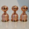 Ensemble de salières et poivrières en cuivre persan Martelé Avah (set de 6)