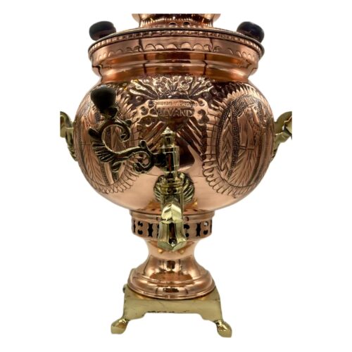 Samovar en cuivre persan décoratif pour thé à charbon, 6 litres