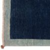 Tapis de course Gabbeh Persan en laine tissé à la main dans le Fars, bordé bleu marine
