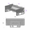 Gril à Charbon de Bois Pliant Barbecue de Table – Compact & Portable pour une Grillade Sans Effort