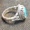 Bague Modèle Shokouh en Argent Persan avec Turquoise de Neyshabur pour Homme