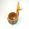 Sucrier Persan en Poterie Minakari Émaillé avec Motif Cerf