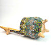 Sucrier Persan en Poterie Minakari Émaillé avec Motif Cerf