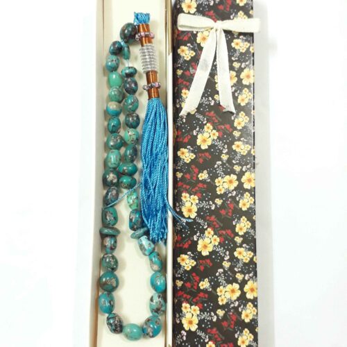 Chapelet turquoise de Neyshabur – 33 perles de prière