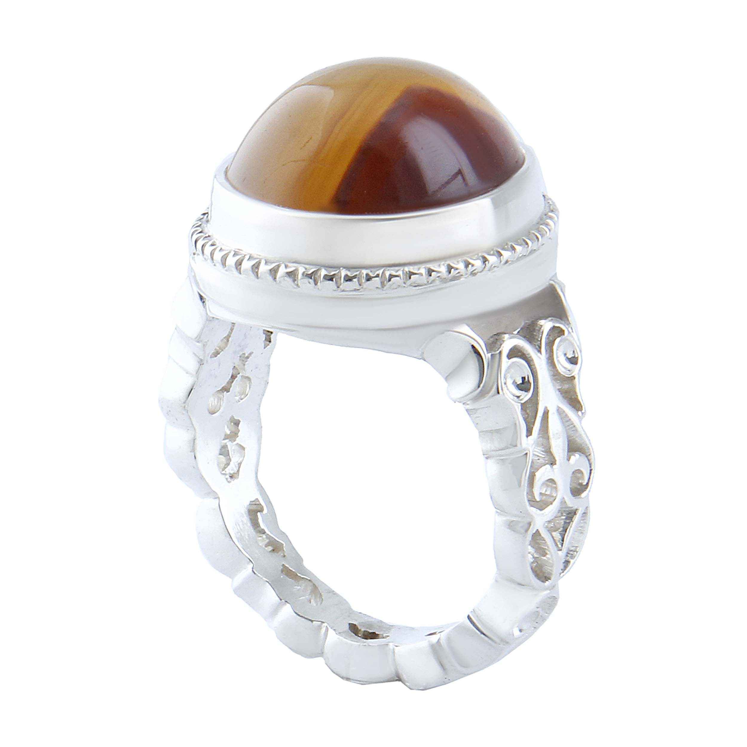 Bague en argent Sulemani Hakik persane pour homme Faite main