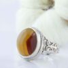 Bague en argent Sulemani Hakik persane pour homme Faite main
