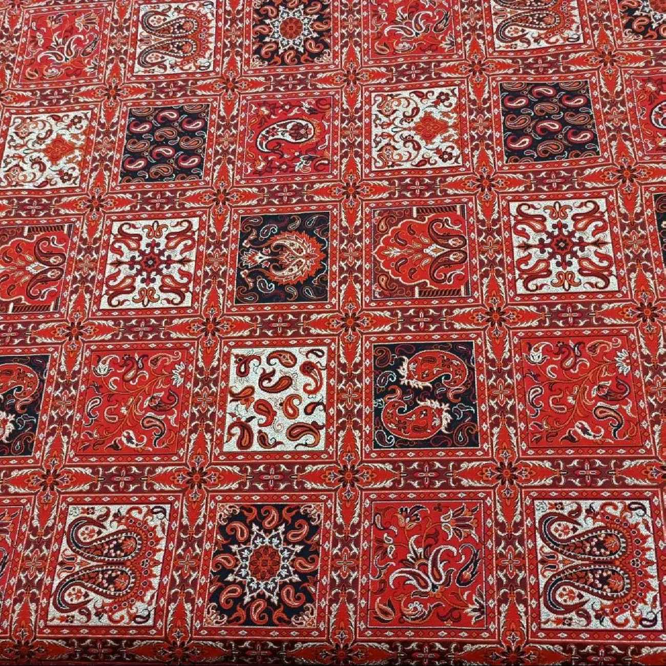 Tissu Termeh persan luxueux avec motif cachemire
