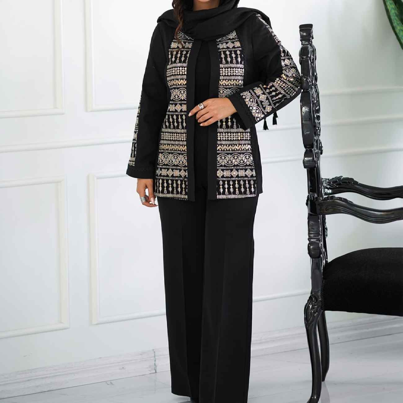 Manto en lin persan tendance et confortable