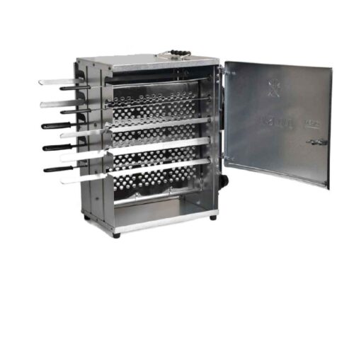 Machine à Grill pour Kebab Verticale avec Support de Brûleur à 20 Brochettes