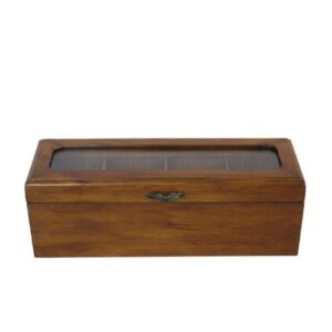 Boîte organisatrice en bois pour sachets de thé avec design classique