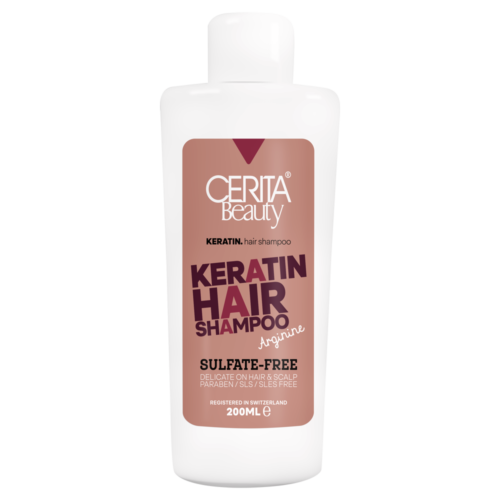 Cerita Beauty Shampooing à la Kératine – 200 ml pour des Cheveux Soyeux (x4)