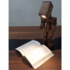 Lampe de bureau en bois fait main et réglable - Modèle Robolight