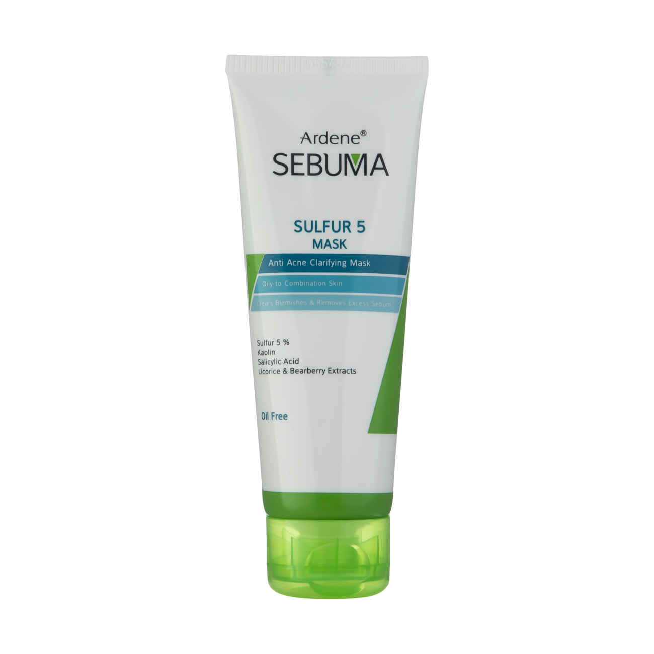 Masque facial à l’argile Sebuma purifiant et anti-acné pour peau mixte par Arden – 75 ml