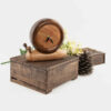 Horloge de Bureau Artisanale en Bois - Design Minimaliste