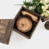 Horloge de Bureau Artisanale en Bois - Design Minimaliste