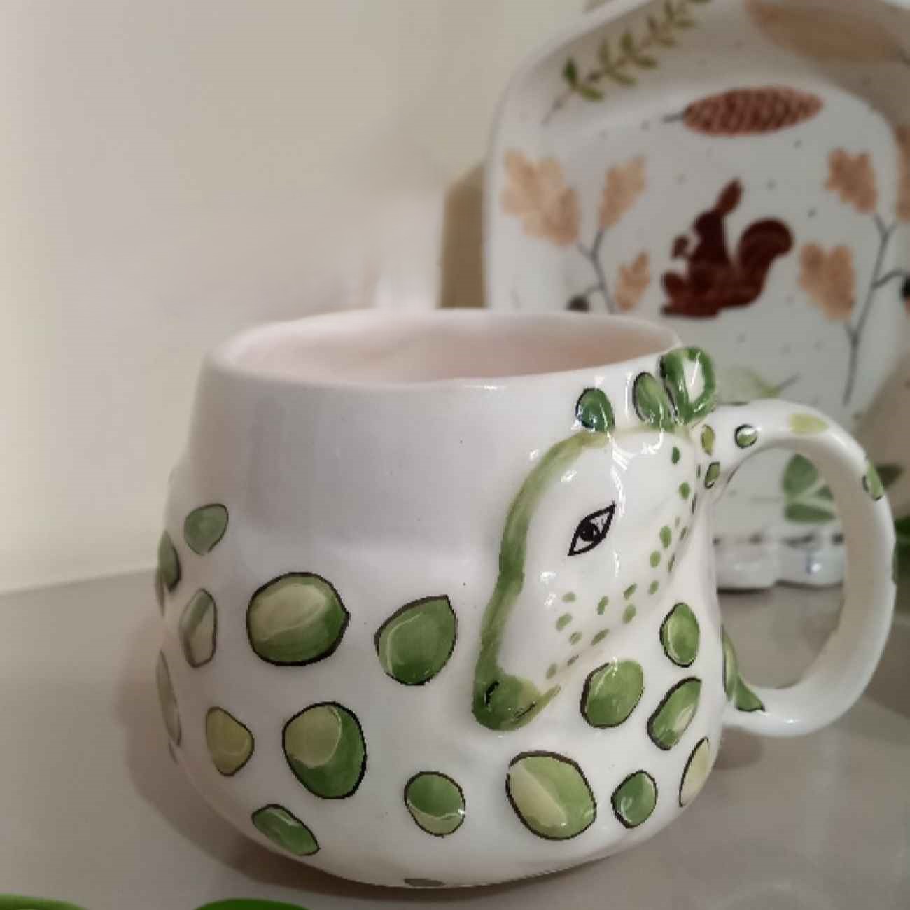 Tasse en céramique artisanale - Design Cerf